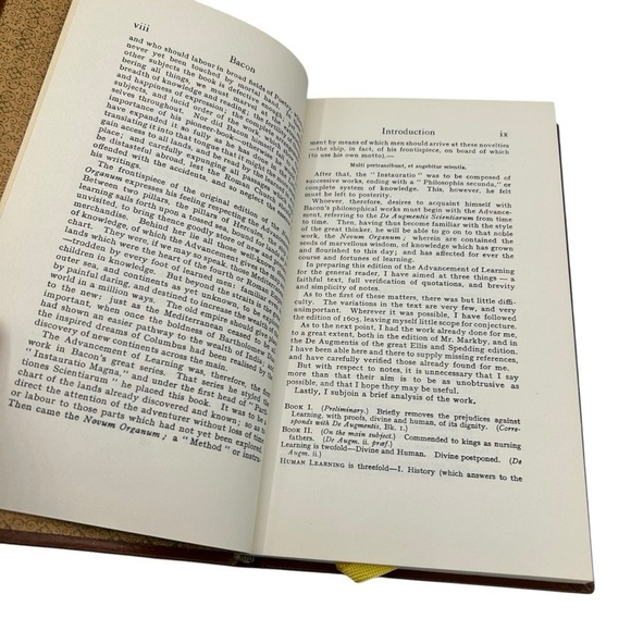Vintage Francis Bacon The Advancement of Learning Hardback Heron Books Edition - Picture 5 of 6